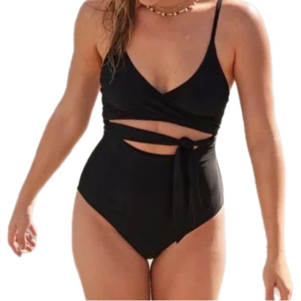 Aerie Wrap One Piece Swimsuit NWOT